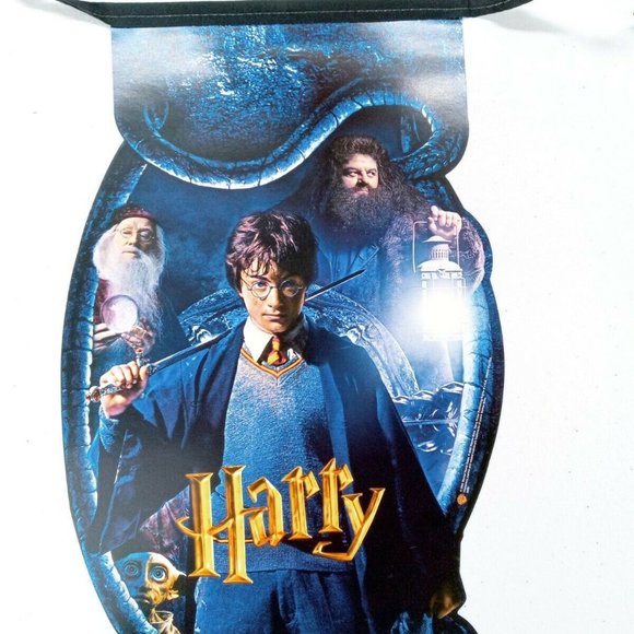 Harry Potter Store Display Banner Promo Chamber Secrets UK DVD Flags Vintage New - Picture 3 of 9